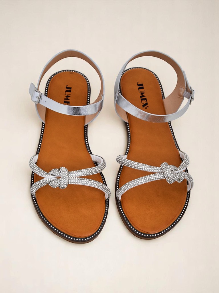 Royalfashion Дамски сандали с декоративни цирконии Bella Shine