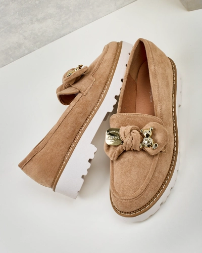 Royalfashion Дамски мокасини с панделка Ezizer