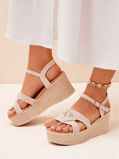 Royalfashion Дамски сандали на платформа с плитка Sunny Day