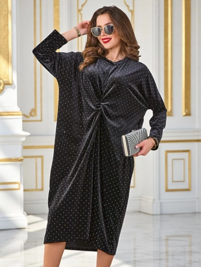 Royalfashion Женска рокля с усуквания