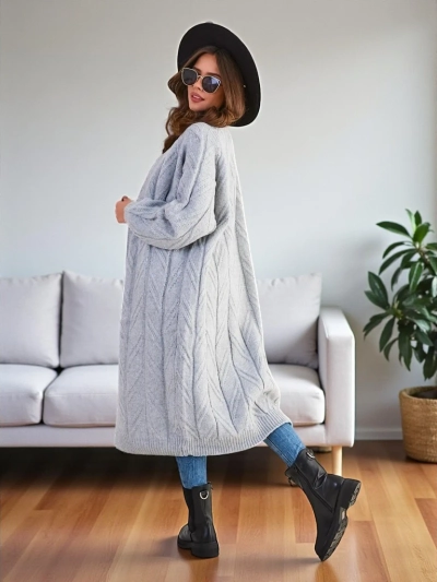 Royalfashion Дамски плетен пуловер