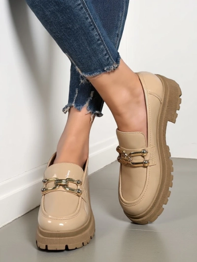 Royalfashion Дамски мокасини от лакирана кожа Arieda