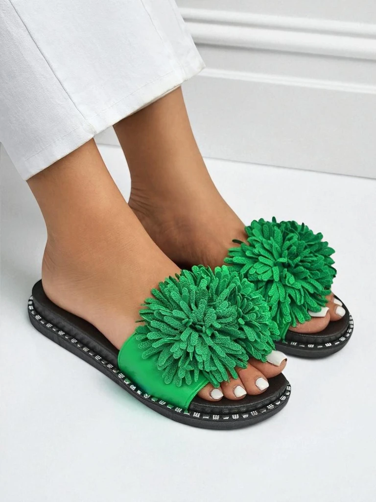 Royalfashion Дамски чехли на плоска подметка Flora Blide