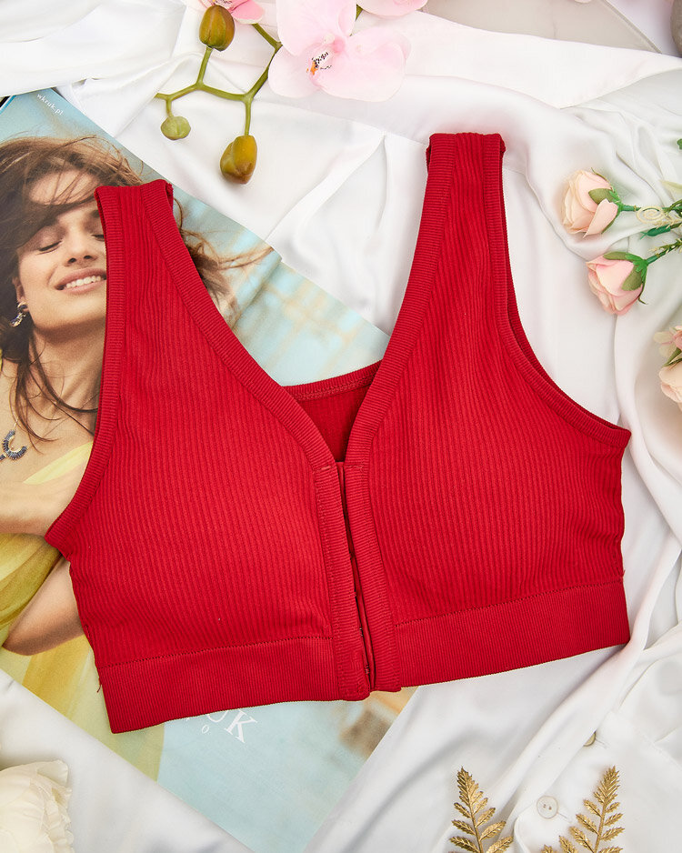 Royalfashion Дамски спортен сутиен с ребра