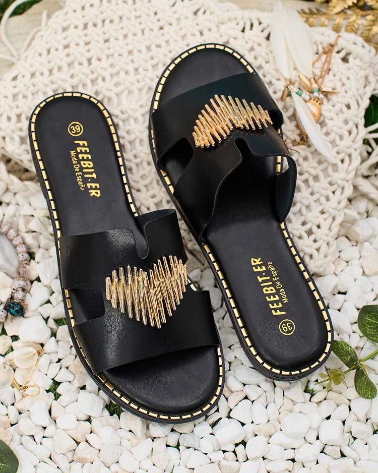 Royalfashion Дамски джапанки с плоска подметка Ortyca