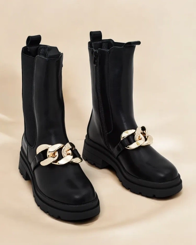 Дамски високи ботуши на Royalfashion модел Romur