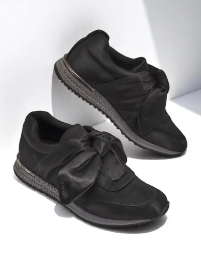 Royalfashion Дамски сникърси с панделка Socca