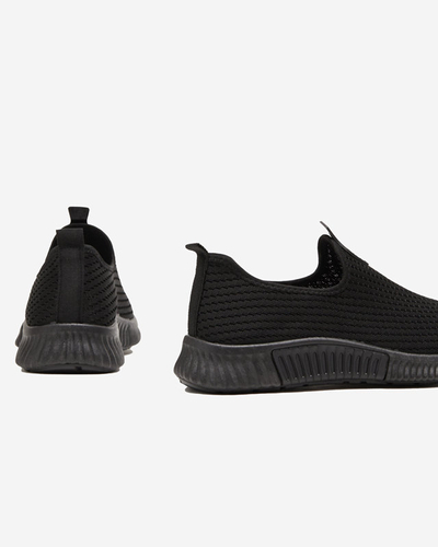 Czarne damskie wsuwane buty sportowe Banila - Obuwie