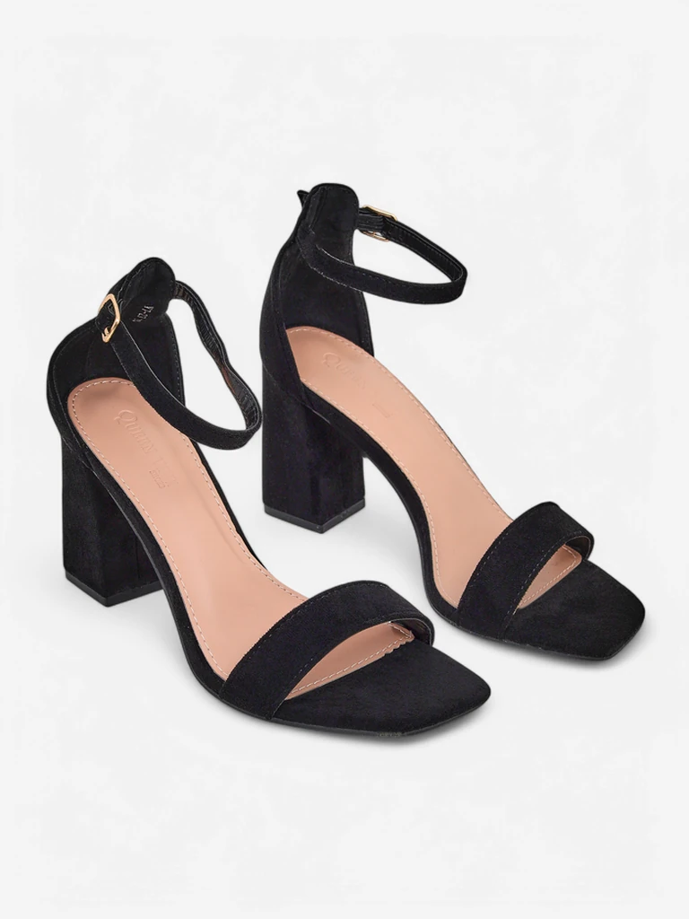 Роялфешън дамски сандали от еко замша Qwadrat