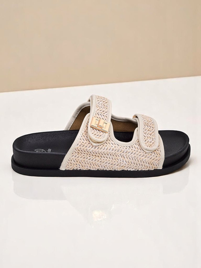 Royalfashion дамски чехли с плетена Delibeli