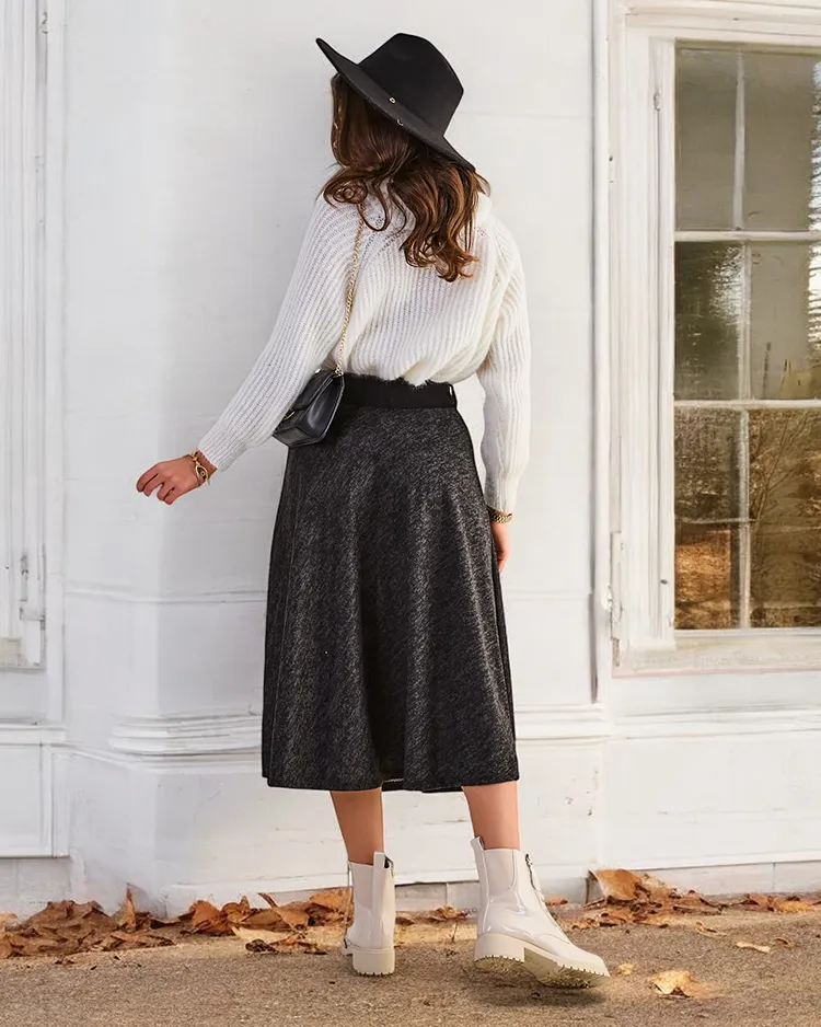 Дамска миди пола на Royalfashion