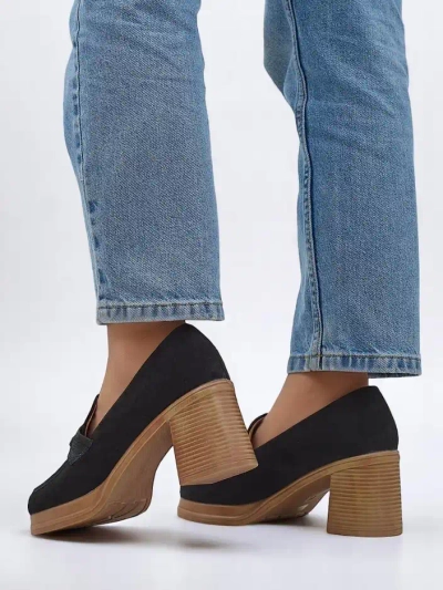 Royalfashion дамски лоуфъри с широк ток Apareus