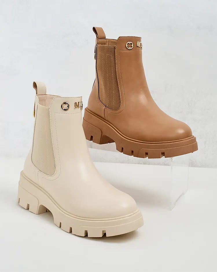 Royalfashion Дамски ботуши с по-дебела подметка Gegri