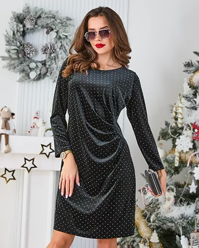 Рокля за жени на Royalfashion с драперия