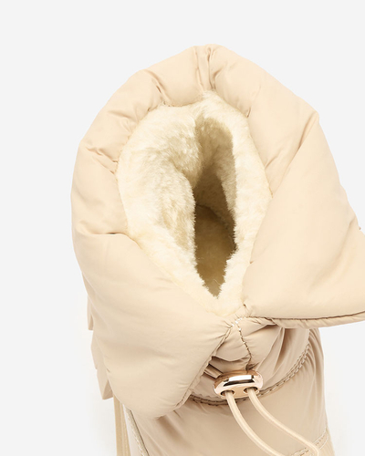 Royalfashion Дамски ботуши за сняг с приплъзване в бежово Sadella