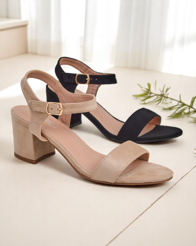 Royalfashion дамски сандали от еко велур Quarter