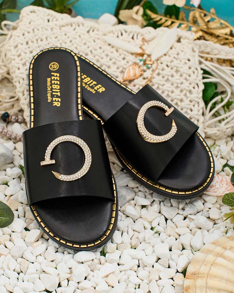 Royalfashion Дамски джапанки Omerta с плоска подметка