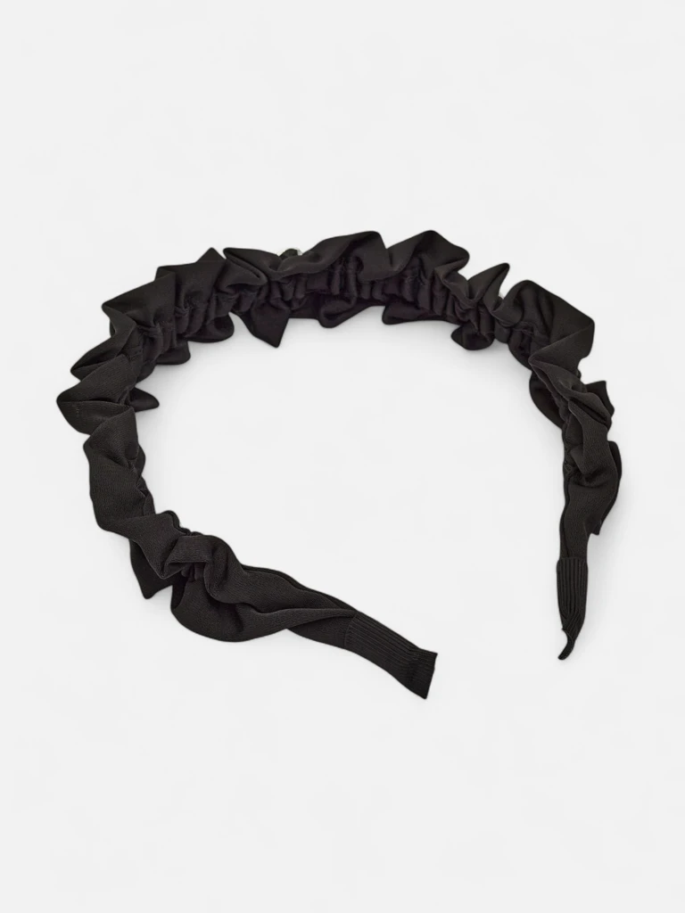 Royalfashion Лента за коса с драперия и перли