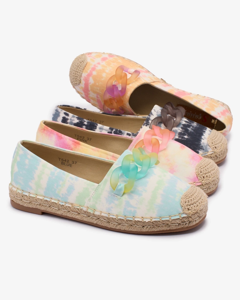 Royalfashion Черни дамски еспадрили с принт Serffio