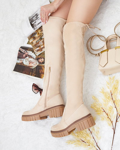 Royalfashion Дамски ботуши над коляното Staroll