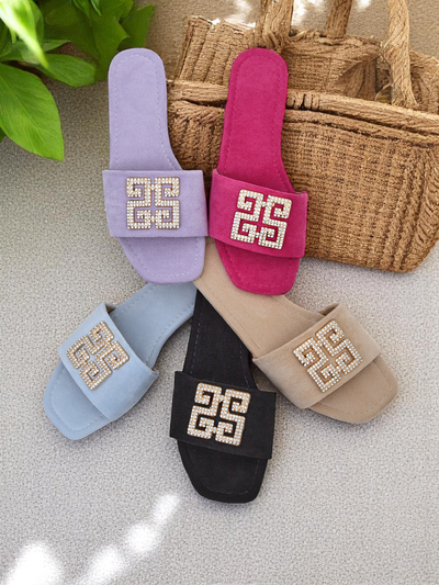 Royalfashion дамски чехли с плоска подметка Zamila