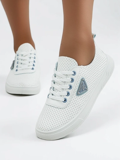 Роялфешън Дамски спортни обувки с връзки с принт Фенни