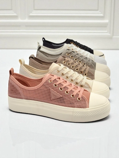 Дамски кецове Afrodyta Rosa – дишащи розови обувки от плат за лятото