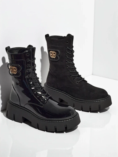 Royalfashion Дамски боти тип работнически Milloze