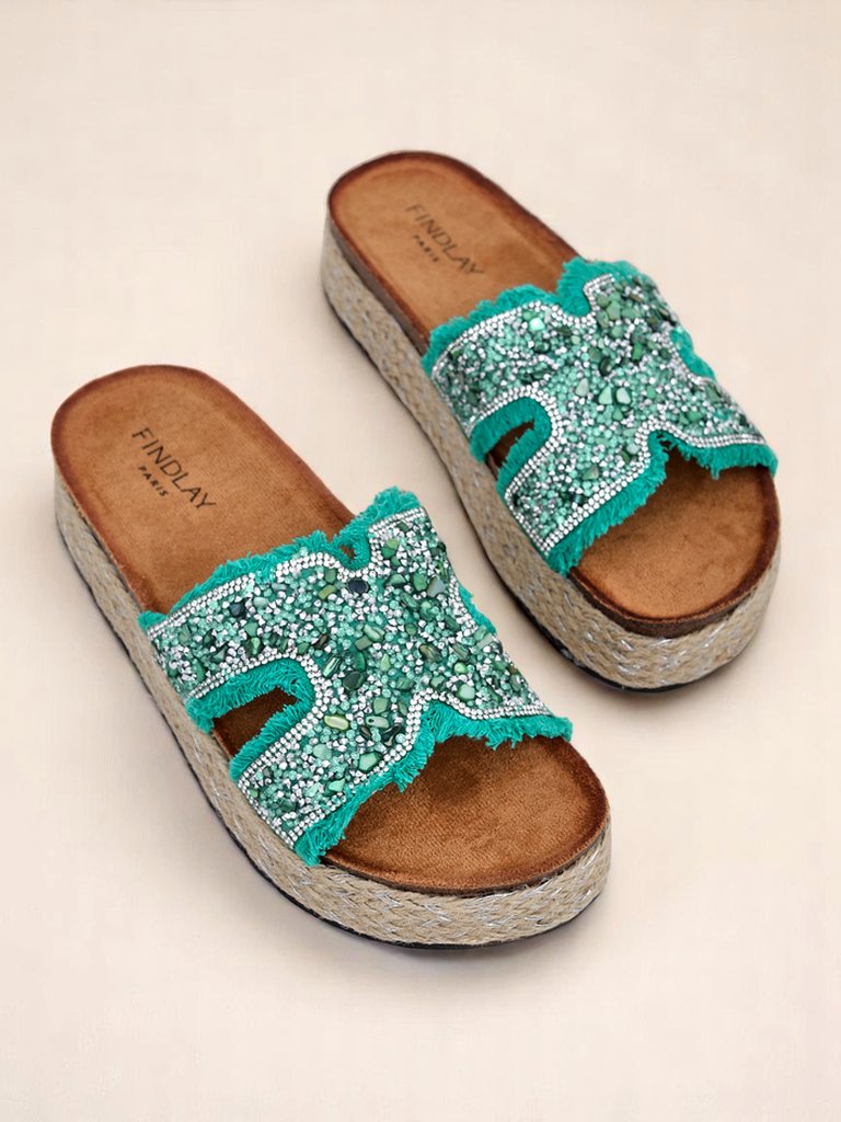 Royalfashion Дамски сандали с украси Candy Candy