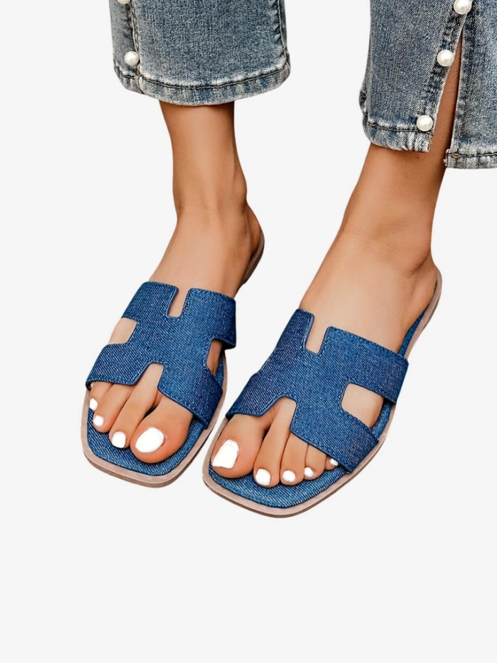 Royalfashion Дамски тапи с плоска подметка Eval