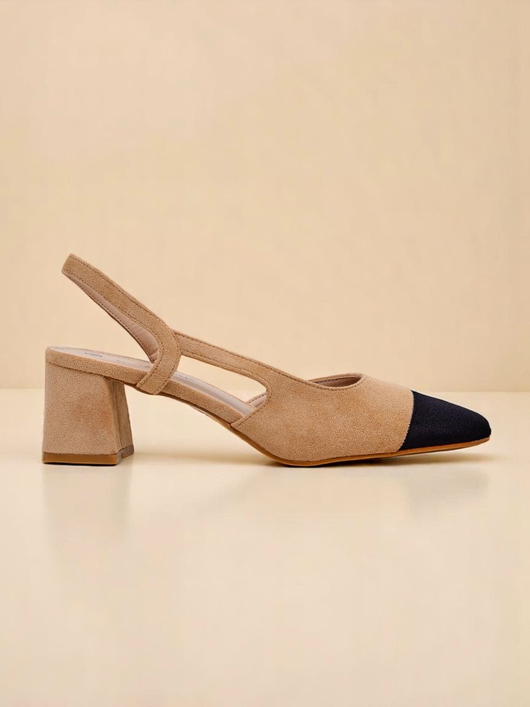 Royalfashion Дамски обувки на нисък ток с декоративен нос Eleganzo