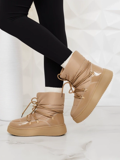 Royalfashion Дамски ботуши за сняг в кафяв цвят Dabenda