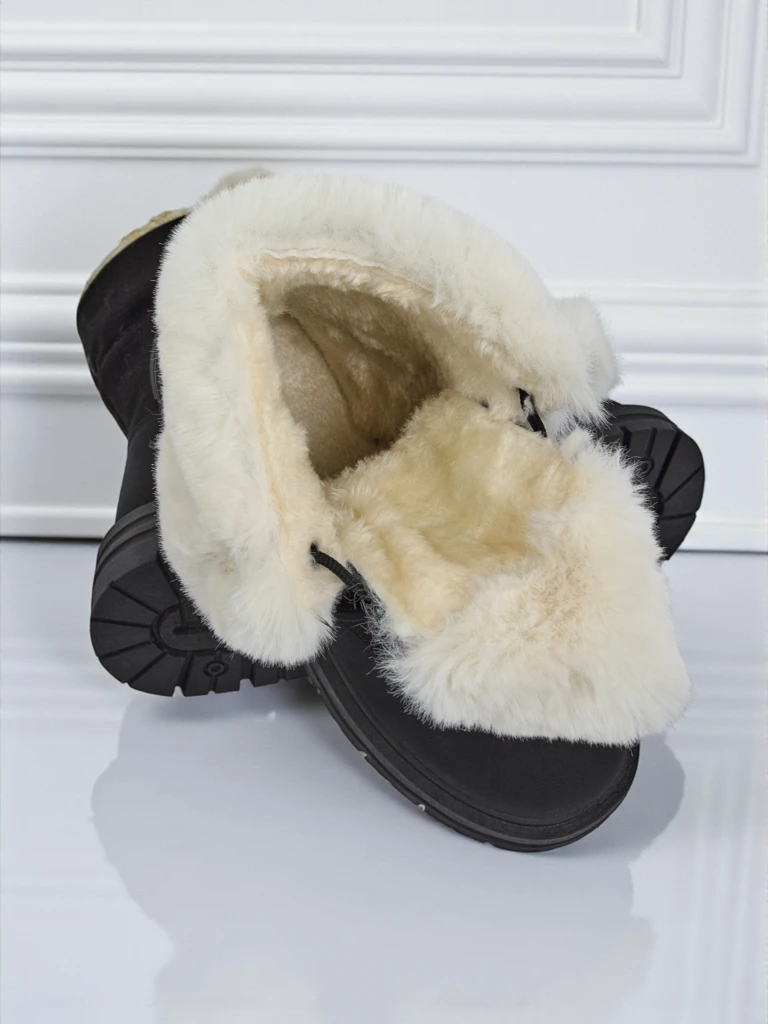 Royalfashion дамски обувки до глезена с подплата от козина Nasaha