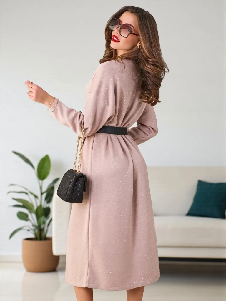 Royalfashion Женска плетена рокля