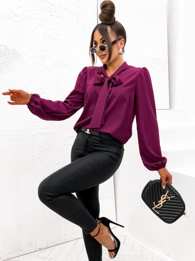 Дамска блуза Royalfashion с панделка