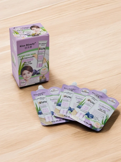 Kiss Beauty Слънцезащитен крем 50 SPF в пликове 30mlx10бр