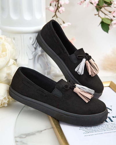 Royalfashion Дамски мокасини с пискюли Bererto