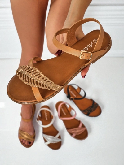 Royalfashion Дамски сандали на равна подметка Willow Grace