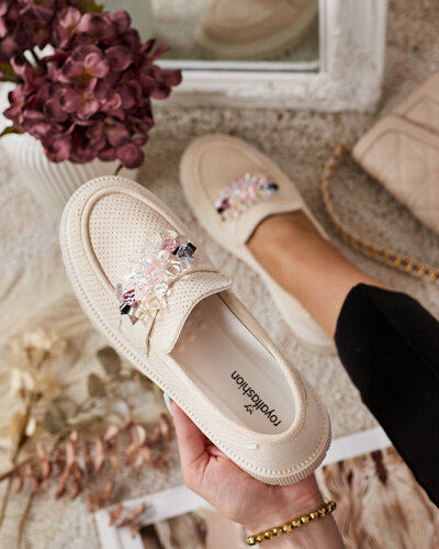 Royalfashion Дамски мокасини с цветни мъниста Karonia