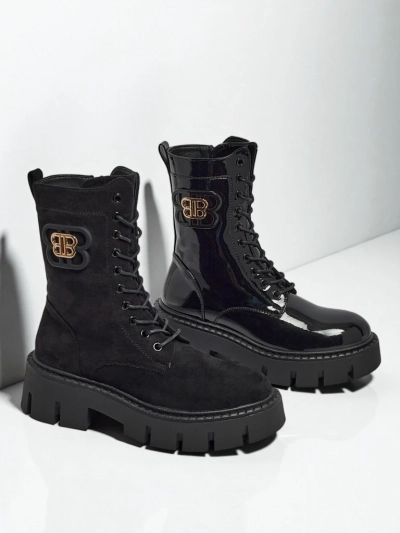 Royalfashion Дамски боти тип работнически Milloze