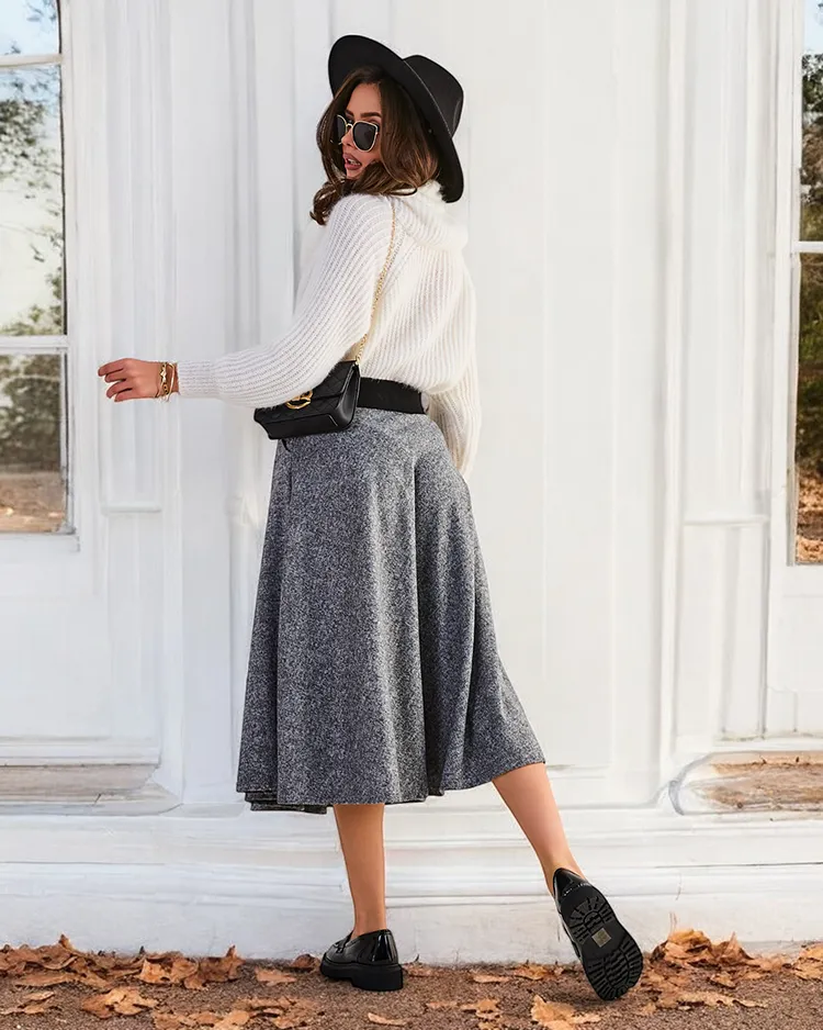 Дамска миди пола на Royalfashion