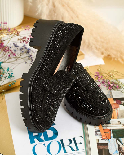 Royalfashion Дамски мокасини с циркони Epolls