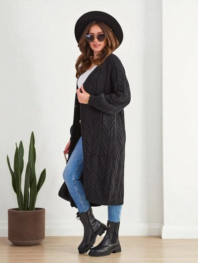 Роялфешън Дамски изплетен плетен пончо пуловер