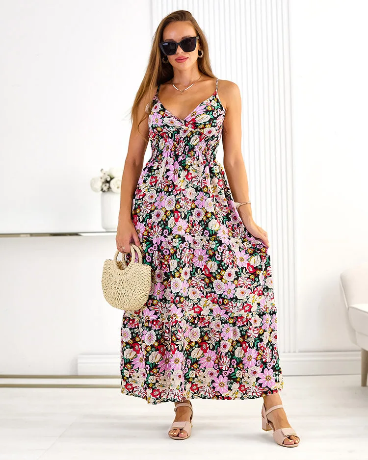 Royalfashion Памучна дамска миди рокля