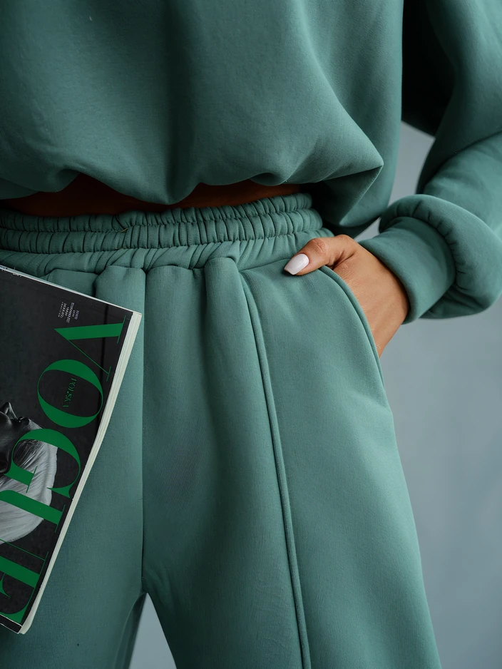 Royalfashion Памучен дамски комплект от два части