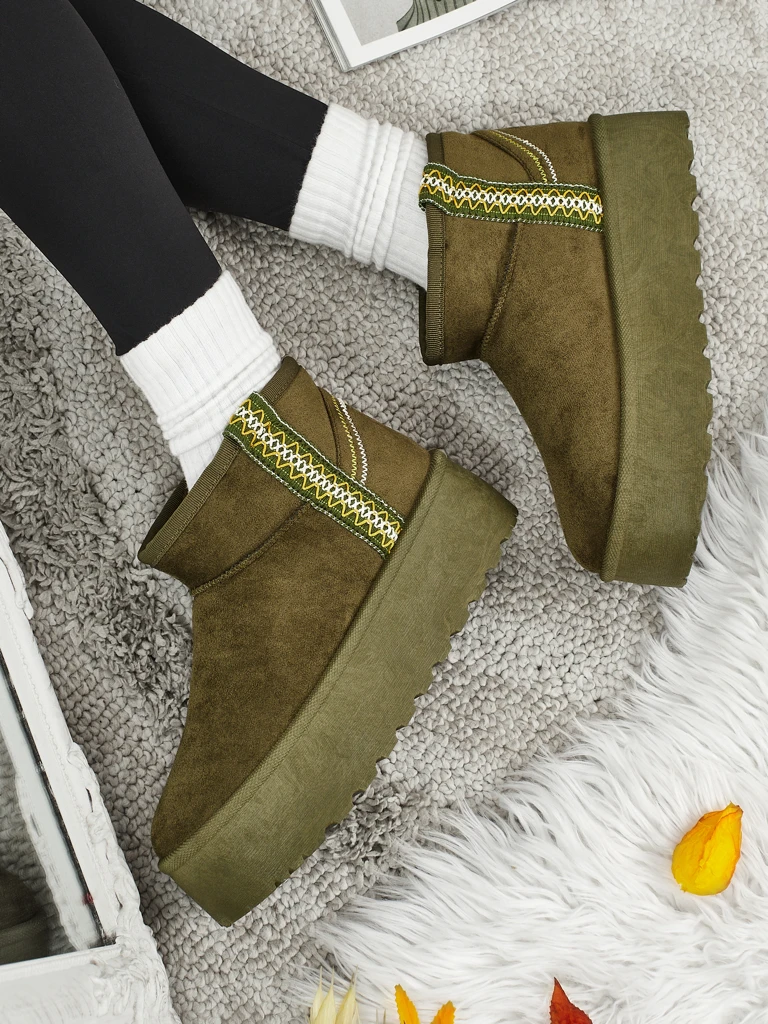 Къси дамски боти а'ла сноубутс Althea