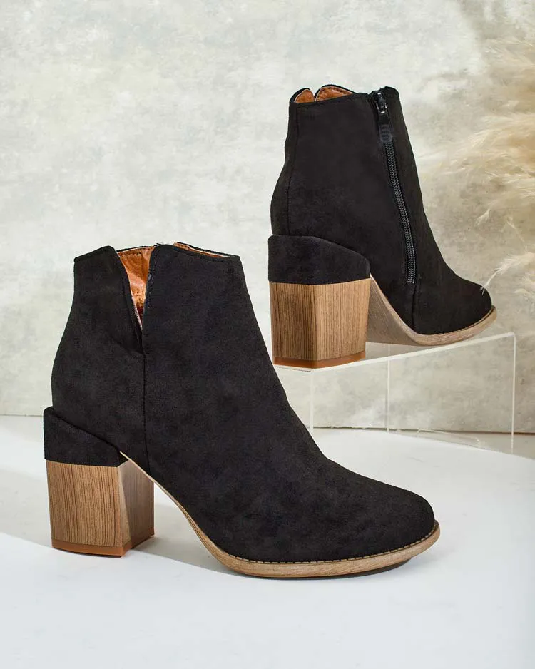 Royalfashion Дамски ботуши eko от велур Ovi