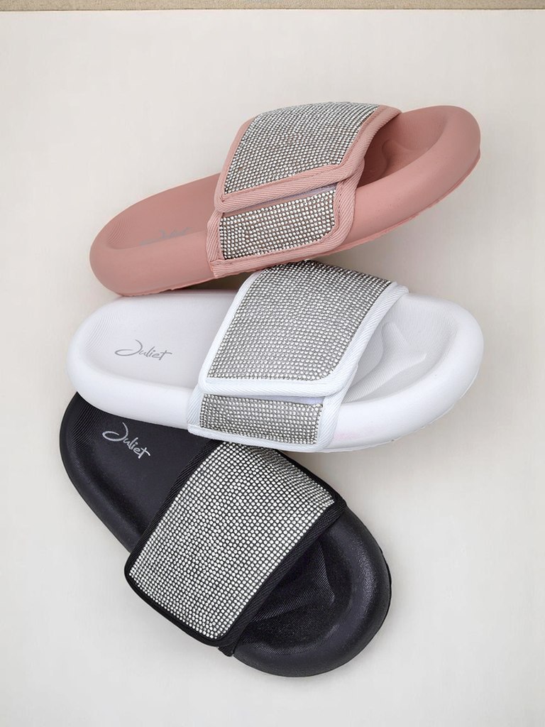 Royalfashion Дамски чехли на плоска подметка Sparkle Step