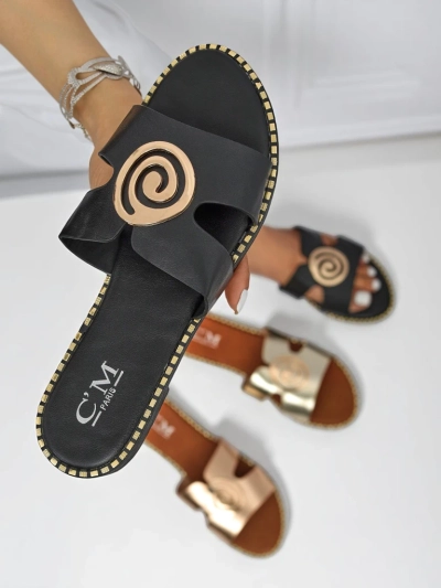 Royalfashion Дамски чехли с равна подметка Glam Bliss