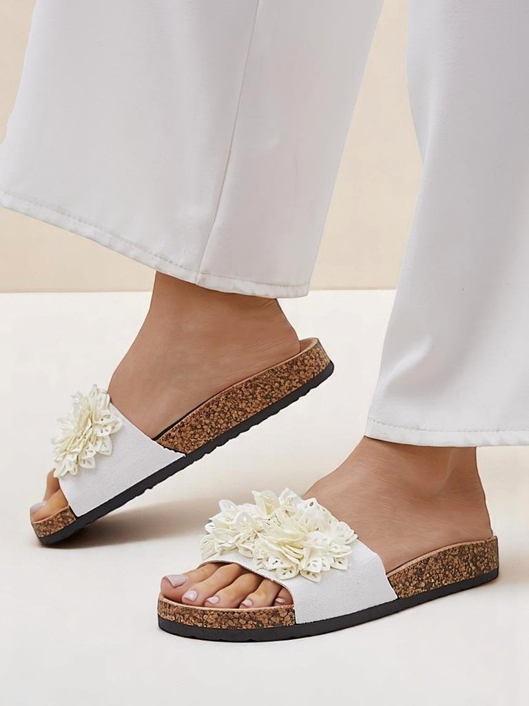 Royalfashion дамски джапанки с малки цветя Occes